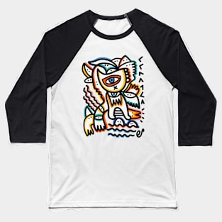 Aztec Graffiti Doodle Spirit Baseball T-Shirt